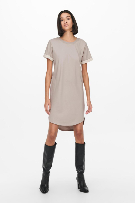 Jacqueline de Yong beige dames jurk
