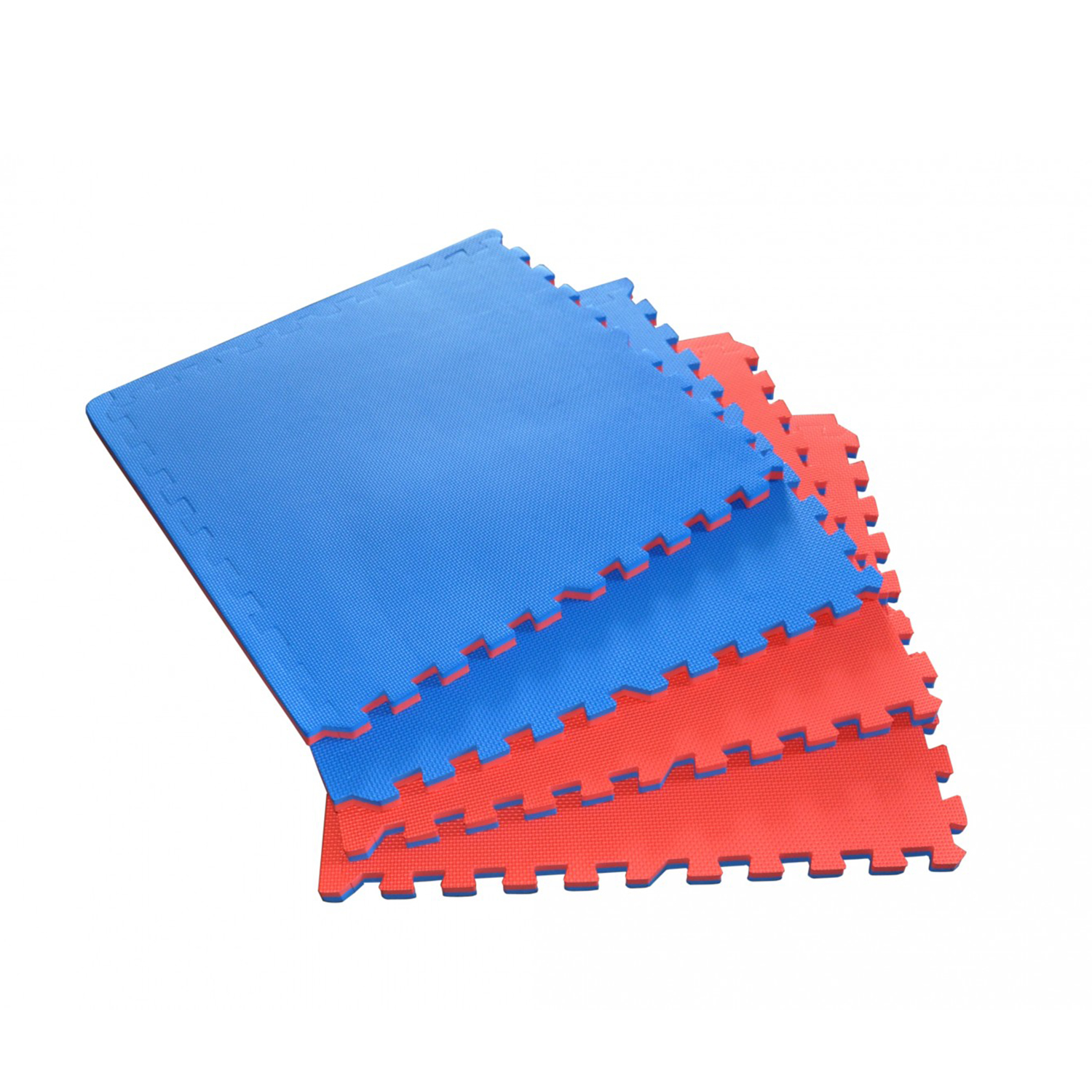 Bodenschutzmatte 4er Set blau/rot