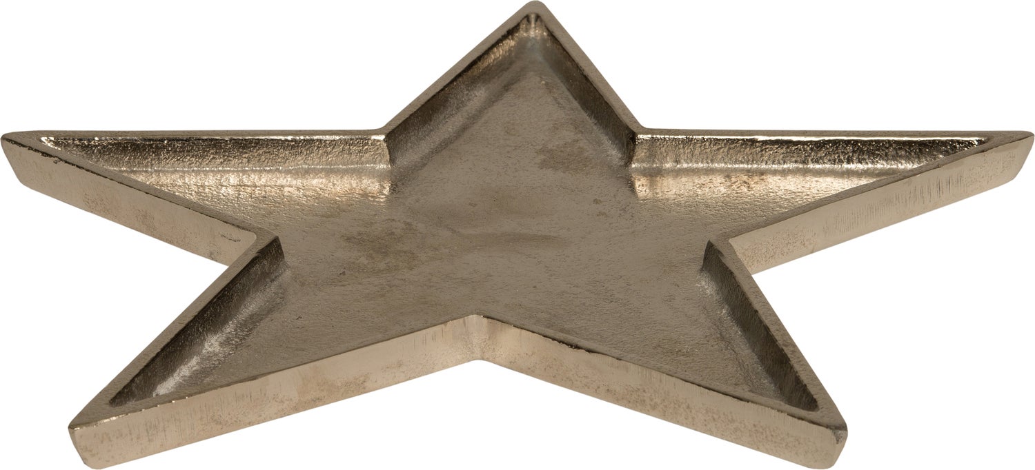 Intratuin kerstdecoratiebord ster zilver 24 x 1 x 24 cm