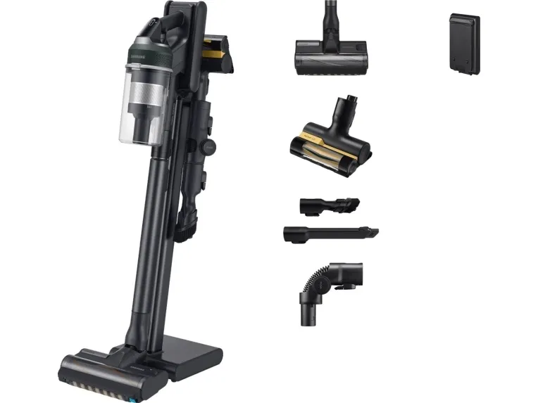 Samsung Jet 95 Pet VS20C9542TN - Støvsuger - pind/håndholdt (2-i-1) - uden pose - ledningsfri - black chrome/woody green - 1 batteri