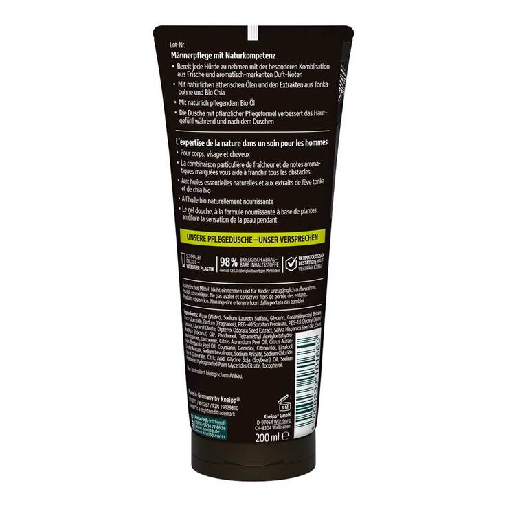 Kneipp Men 3in1 Pflegedusche Dynamisch, 200 ml