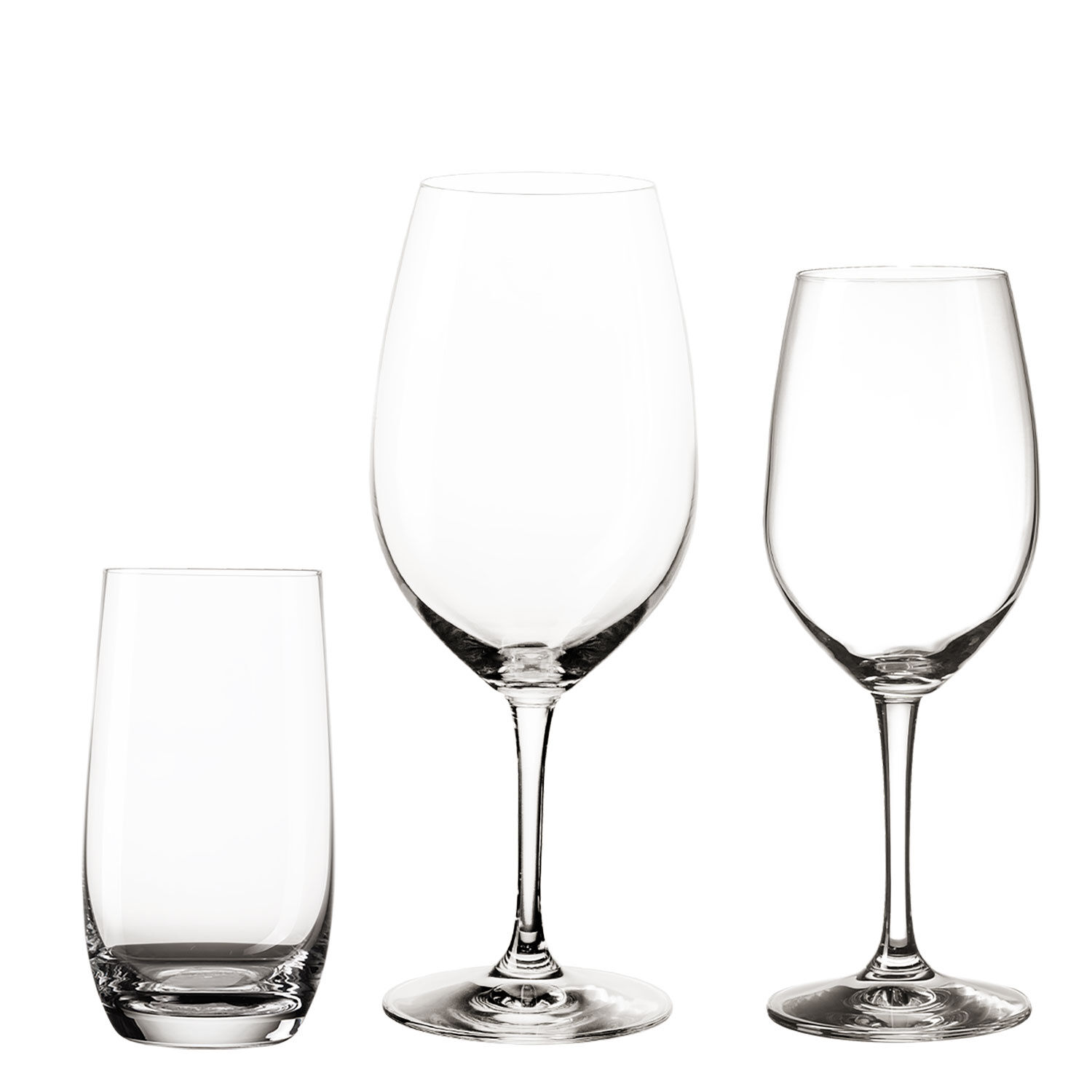 Lunasol Gläser-Set aus Kristallglas, 18-teilig