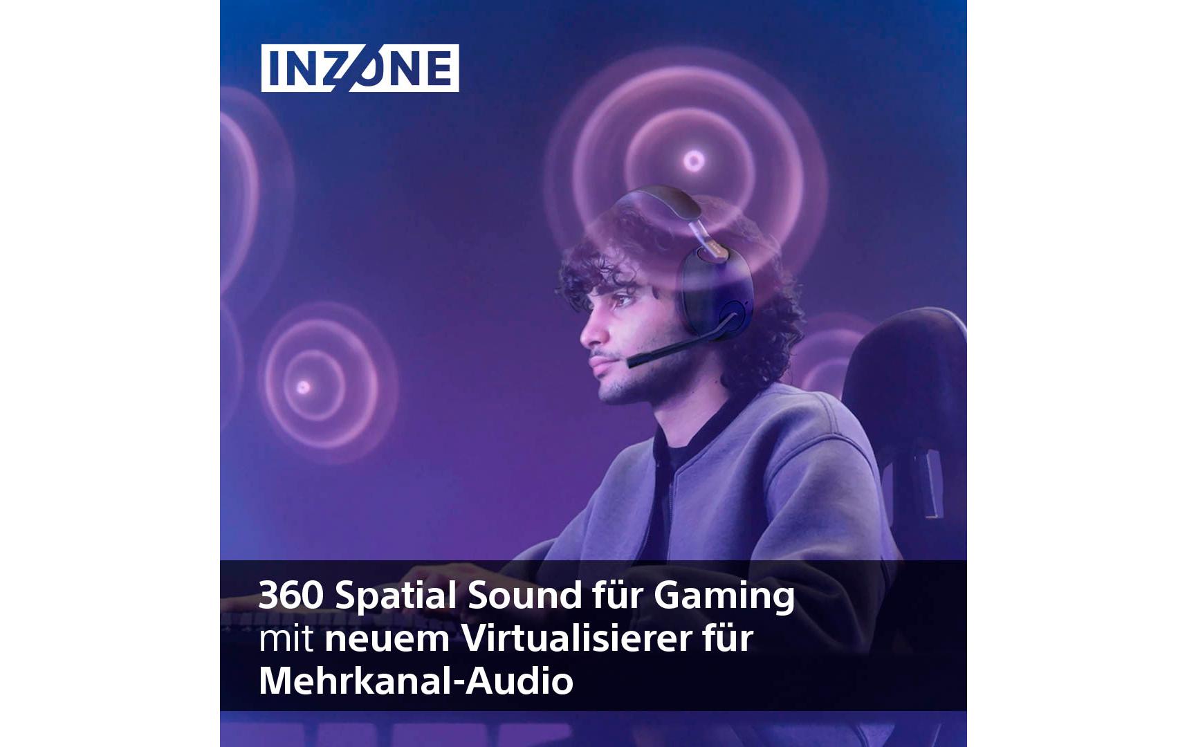Headset INZONE H9 Schwarz<br>Kabelloses Gaming-Headset mit Noise-Cancelling für die PS5 und den PC