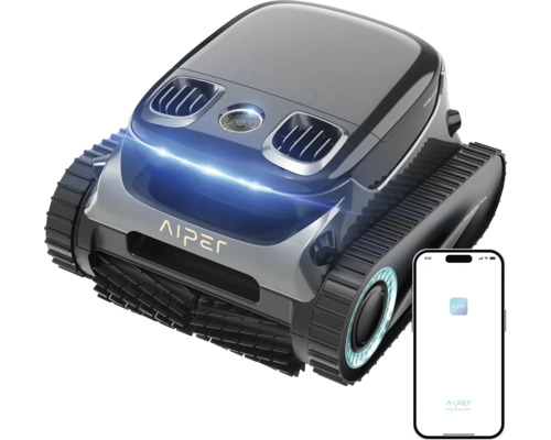 Zwembadrobot reinigingsrobot Aiper Scuba S1 Pro incl. oplaadkabel grijs