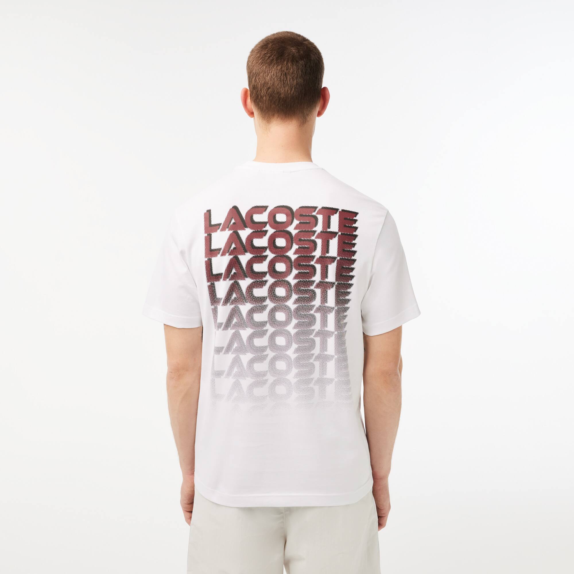 T-Shirt aus resistentem Baumwolljersey T-Shirts - Weiss - Lacoste - Herren