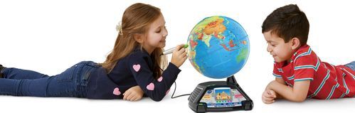 VTech - Mijn Interactieve Video Globe - Educatief Speelgoed - Multicolor - LCD
