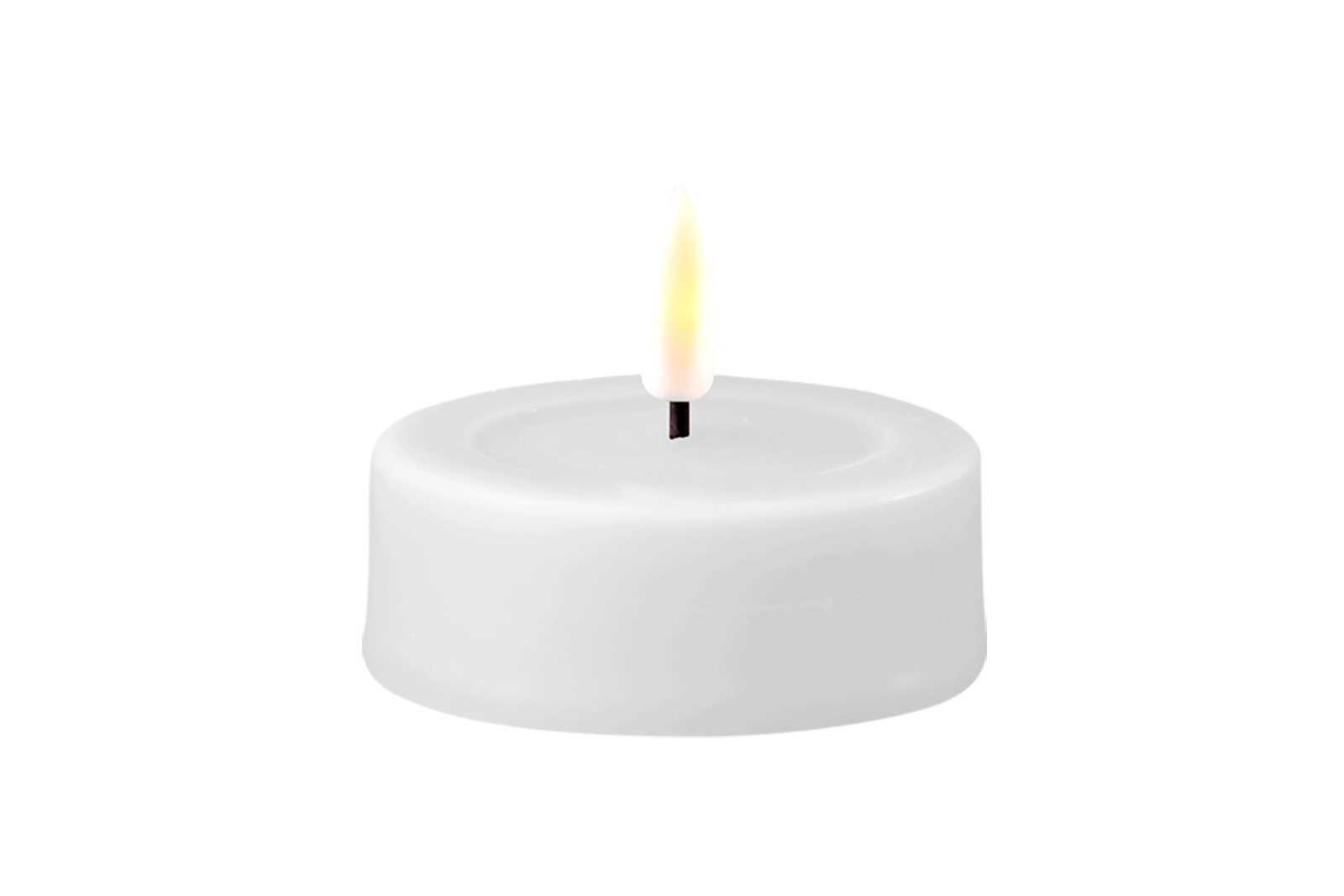 Real Flame store telys 2pk Led lys i hvit stearin. Ø:6,1 cm