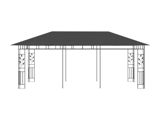 Belvédère avec moustiquaire 6x3x2,73 m Anthracite