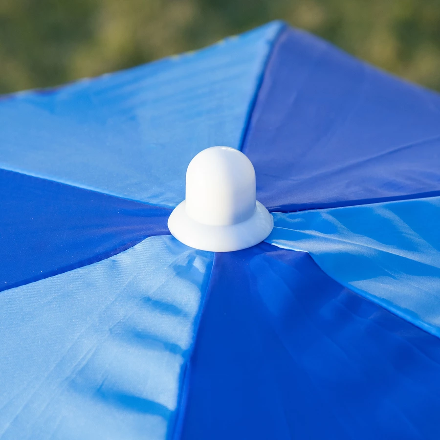 Outsunny Kindersitzgruppe mit Tisch und Sonnenschirm blau