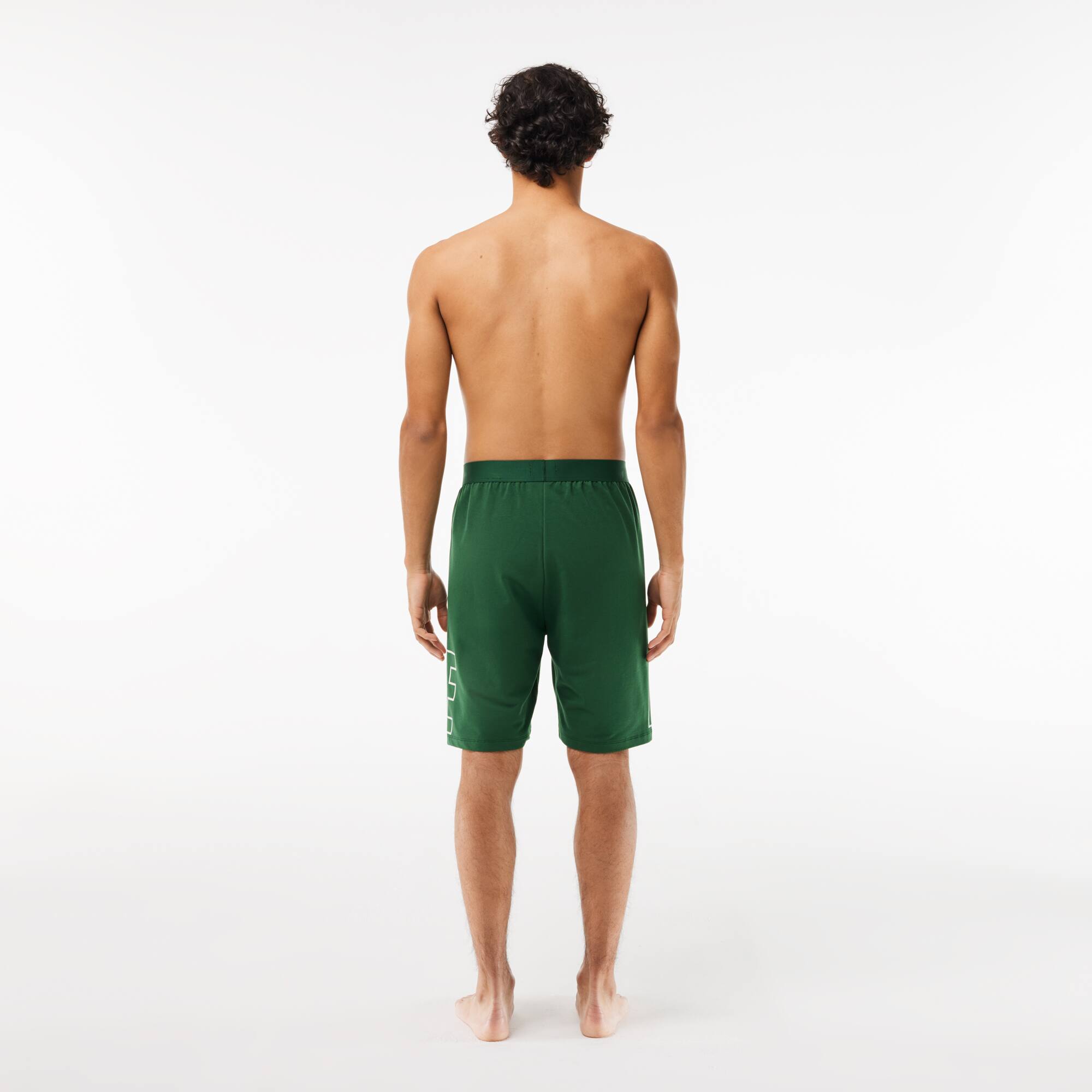 Lounge-Shorts aus Fleece mit Branding Loungewear - Grün - Lacoste - Herren