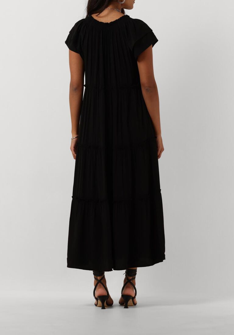 zwarte co'couture maxi jurk new sunrise dress