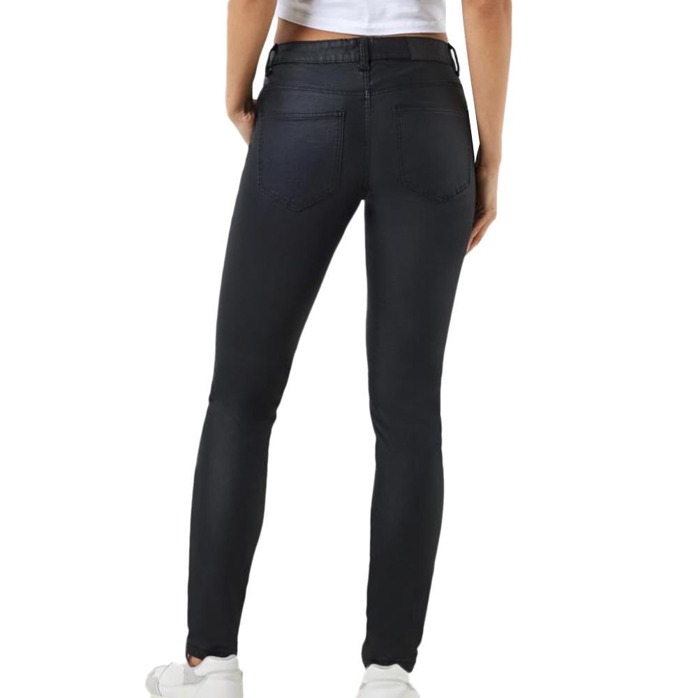 Noisy May Jeans Noir Enduit Femme Noisy May Mallie
