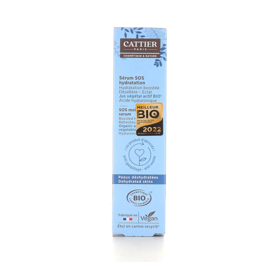Cattier sérum bio sos hydratation - Peau déshydratée