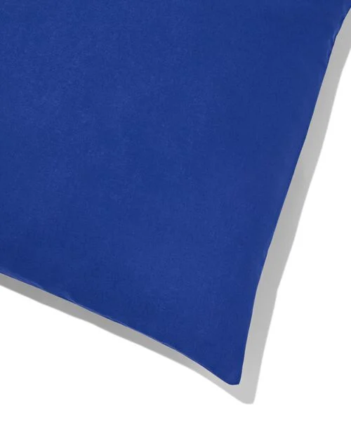 taie d'oreiller coton doux 60 x 70 bleu cobalt