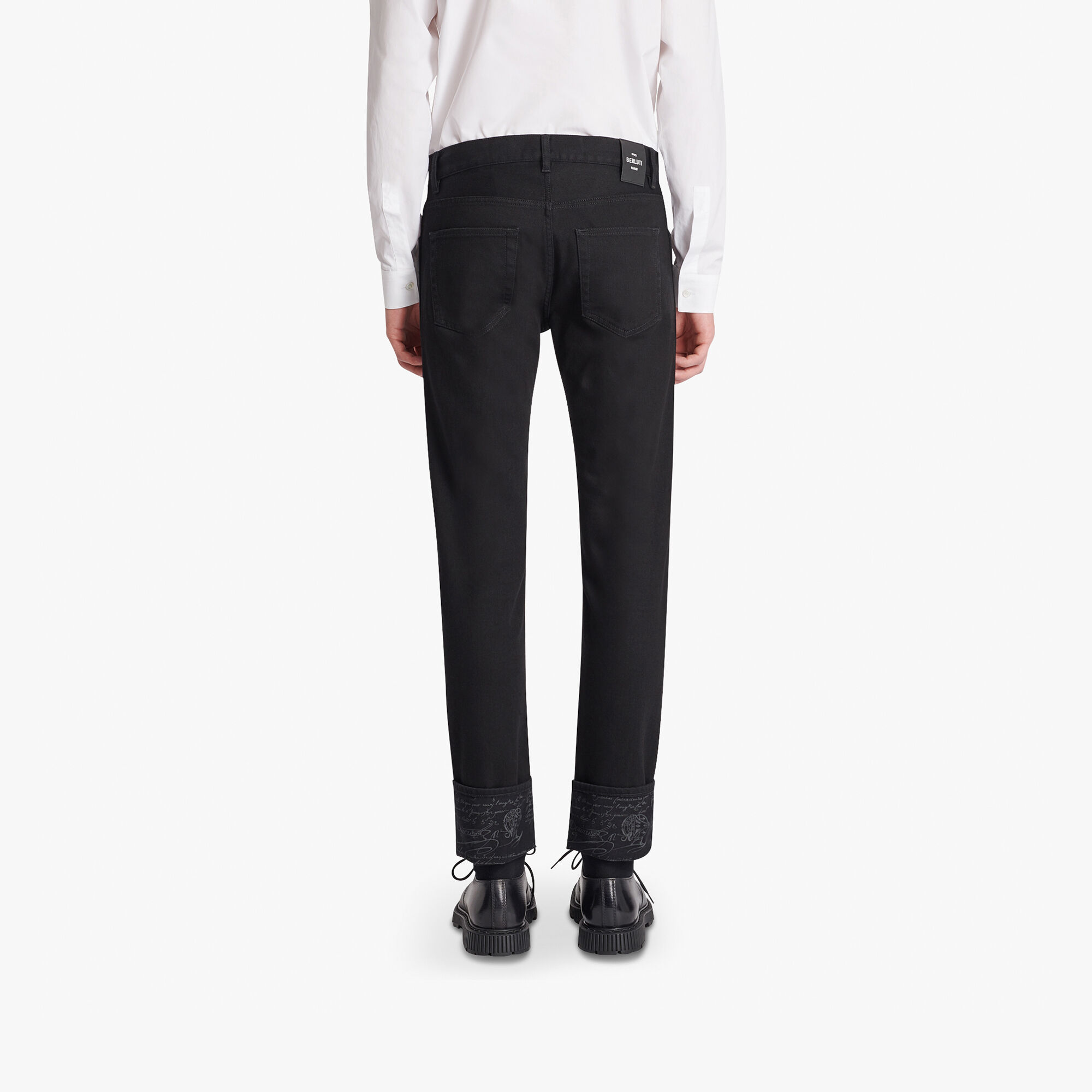 Pantalon En Denim Black