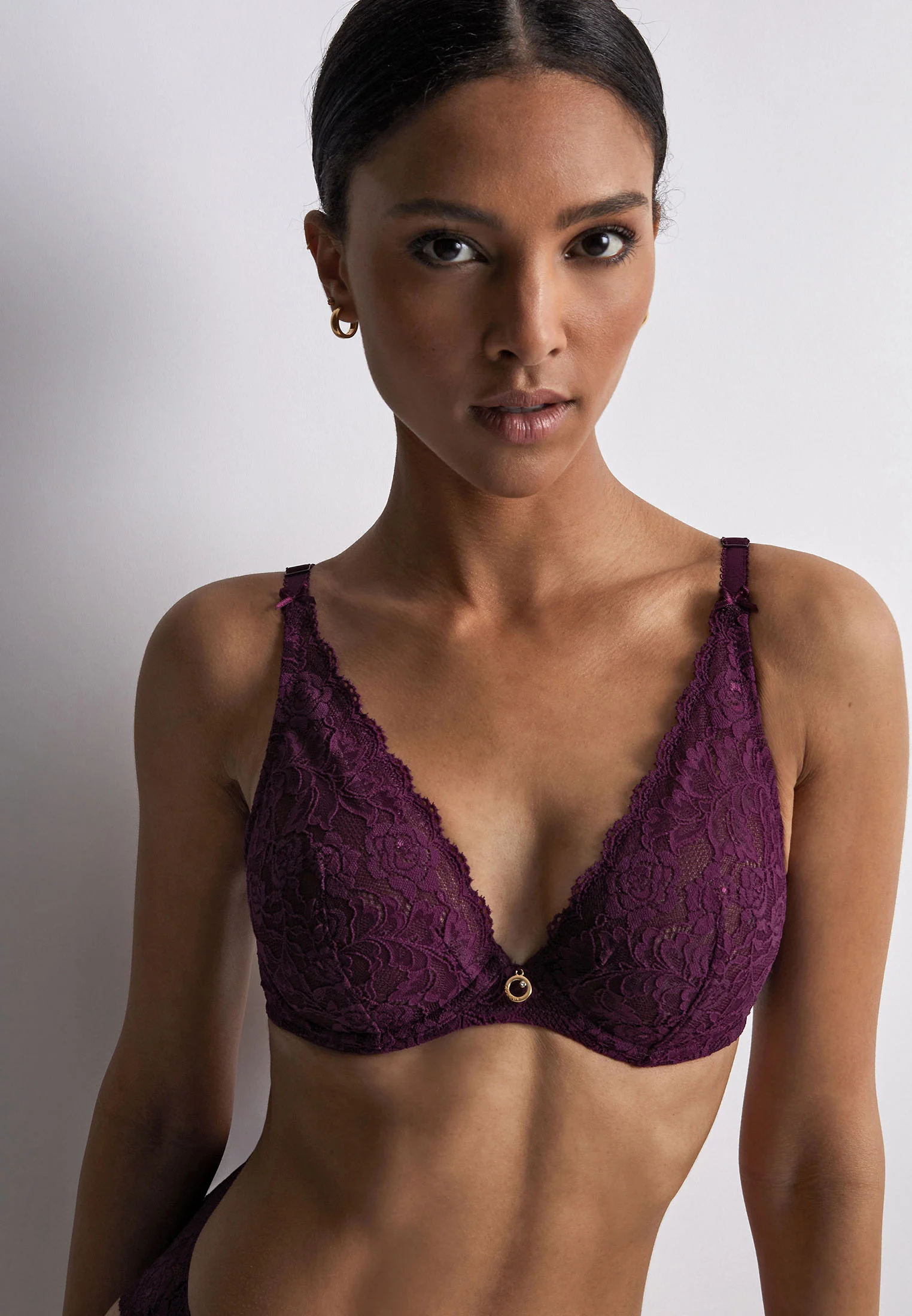 ROSESSENCE - Soutien-gorge triangle avec armatures | Violet
