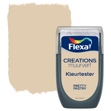 Flexa Creations muurverf kleurtester mat pretty pastry 30 ml
