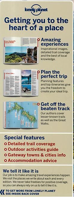 LONELY PLANET - HIKING TRAMPING N ZEALAND LONELY PLANET EN ANGLAIS
