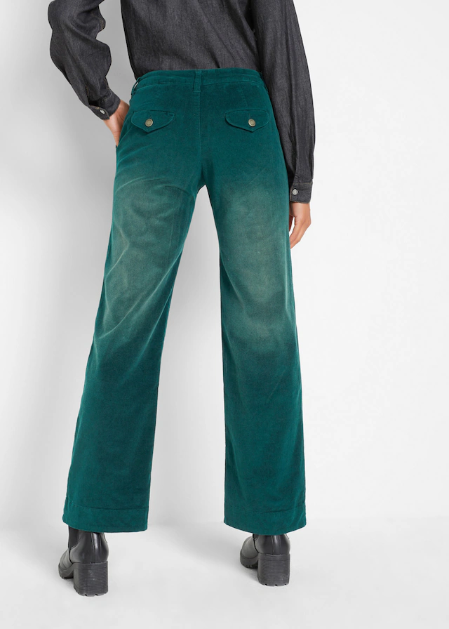 bonprix Cordhose »Stretch-Cordhose, Wide«  Stretch-Cordhose, Wide