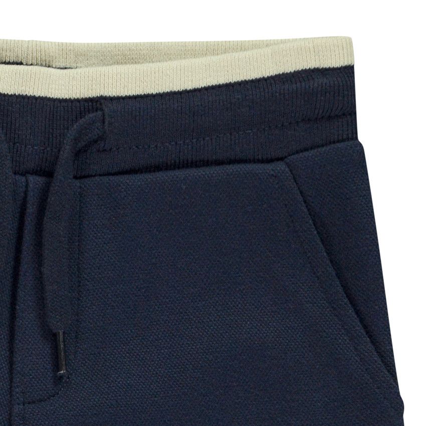 Jogging en coton piqué pour garçon - Bleu marine