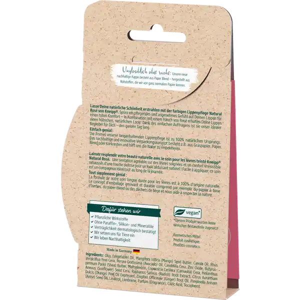 Farbige Lippenpflege Natural Rosé
