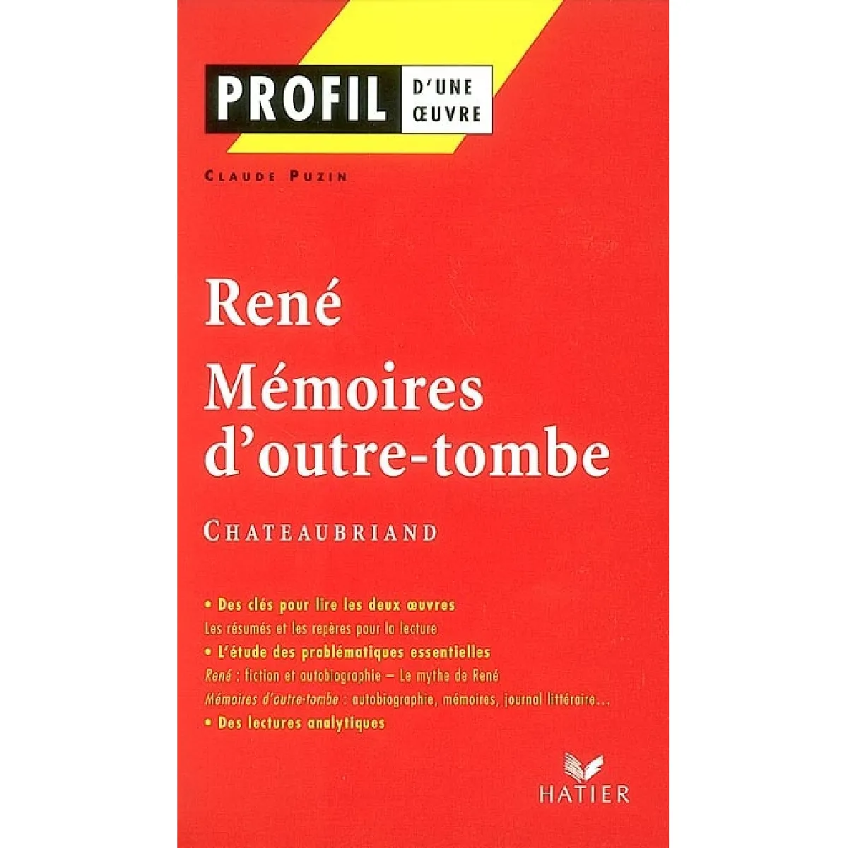 René (1802), Mémoires d'outre-tombe (1848-1850), Chateaubriand · Occasion