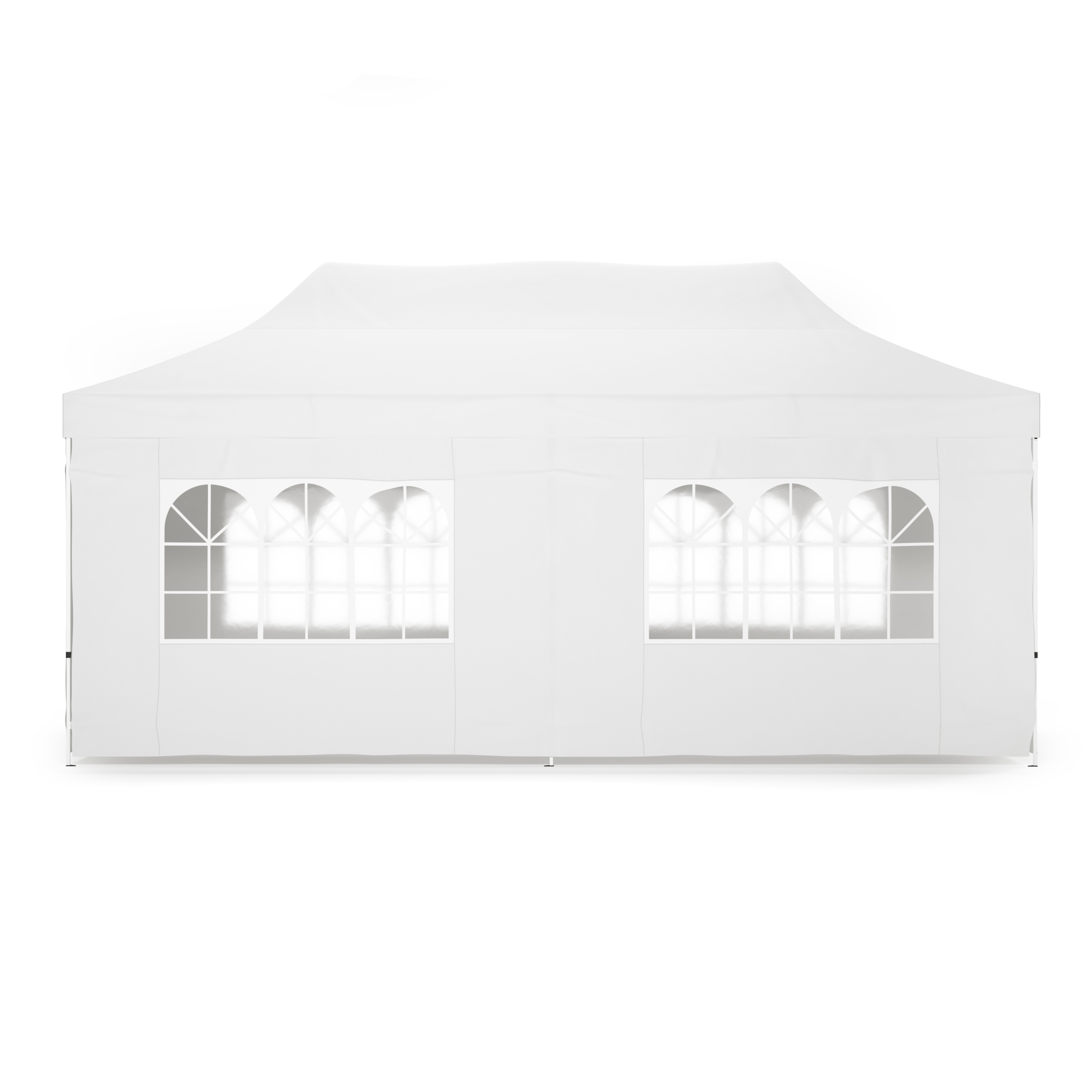 Faltpavillon DINA 6 x 3 m weiss inkl. 4 Seitenwände