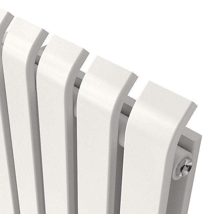 Radiateur eau chaude GoodHome Wilsona Vertical Blanc 1 568 W