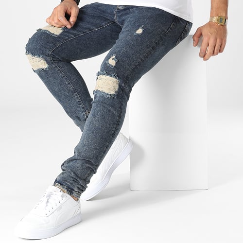 Jean Slim B7380 Bleu Brut