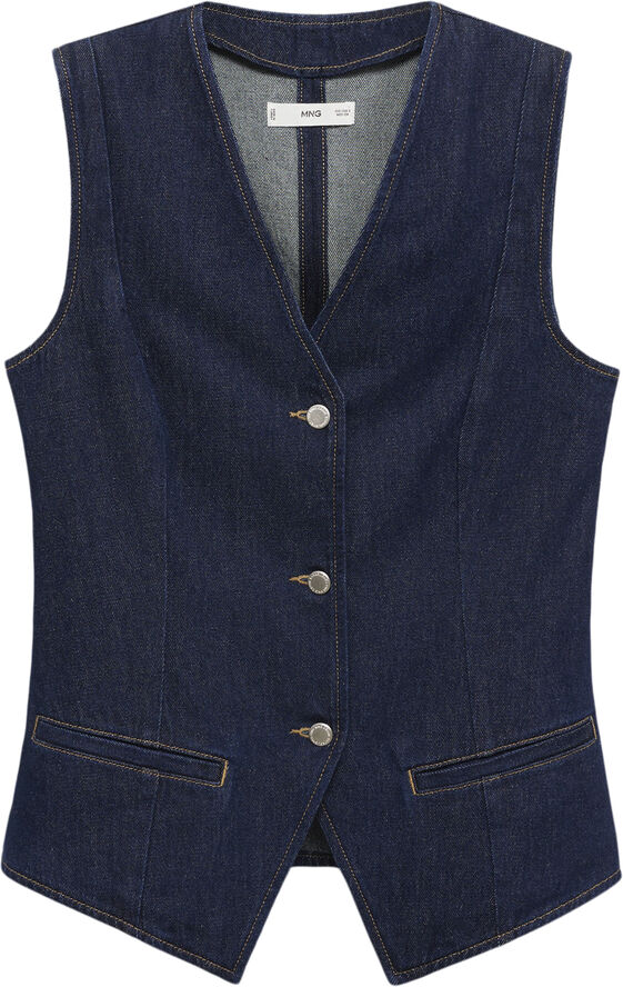 MANGO WAISTCOAT. -- LOUISE Open blue