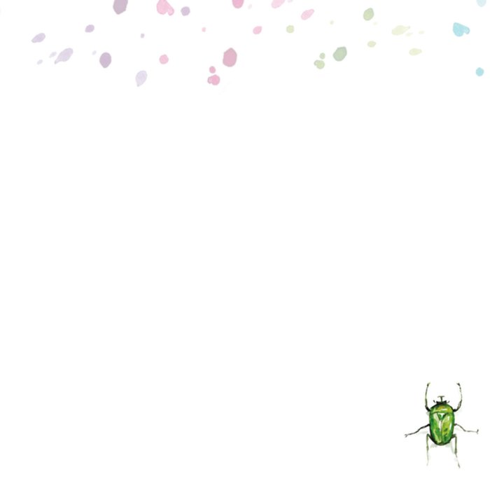 Michelle Dujardin | Verjaardagskaart | Insect | Aanpasbare naam
