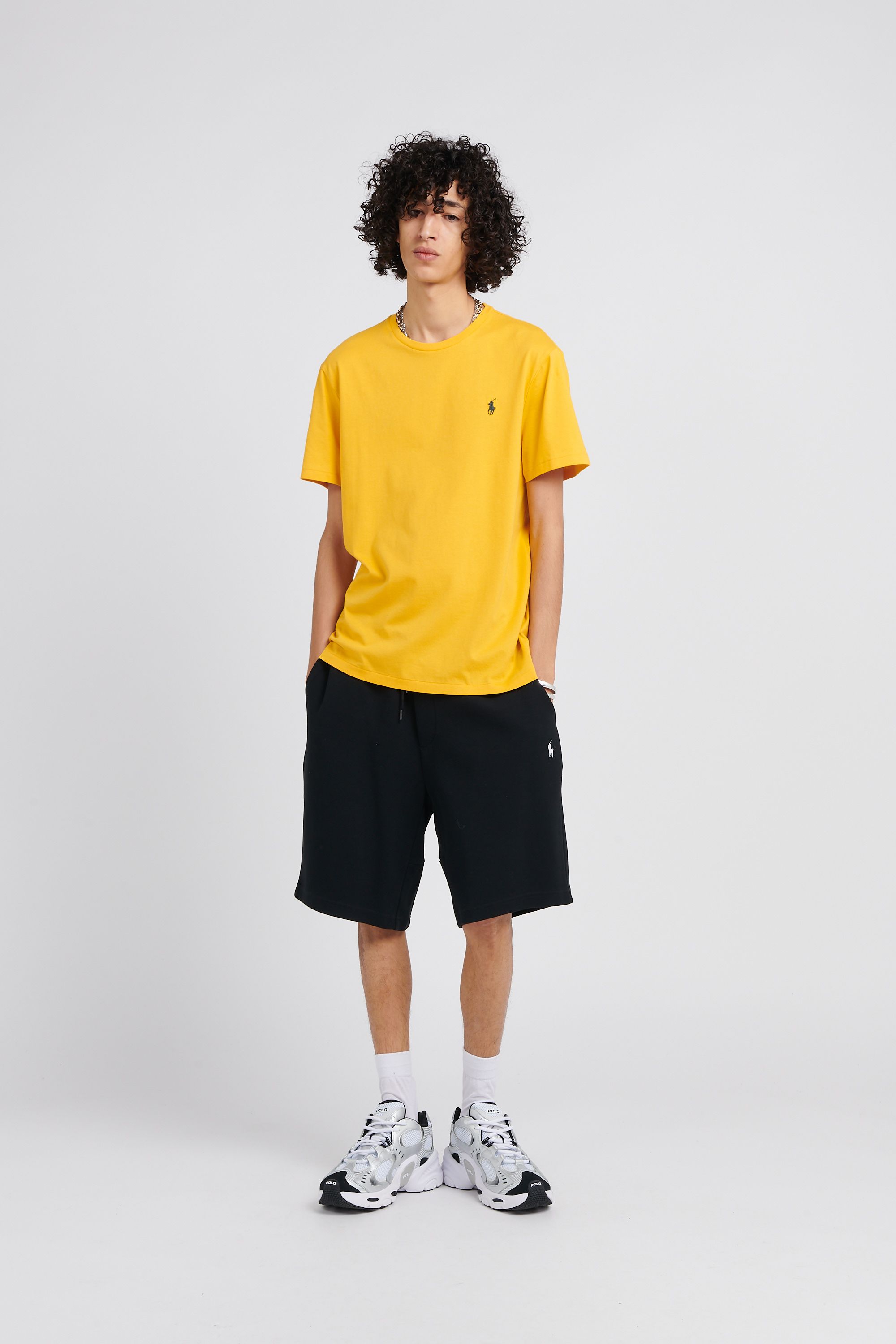 POLO RALPH LAUREN T-shirt  Custom Slim Fit Jersey Crewneck T-Shirt Jaune