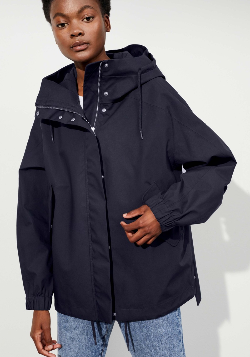 LangerChen Short-Parka Killeen Navy