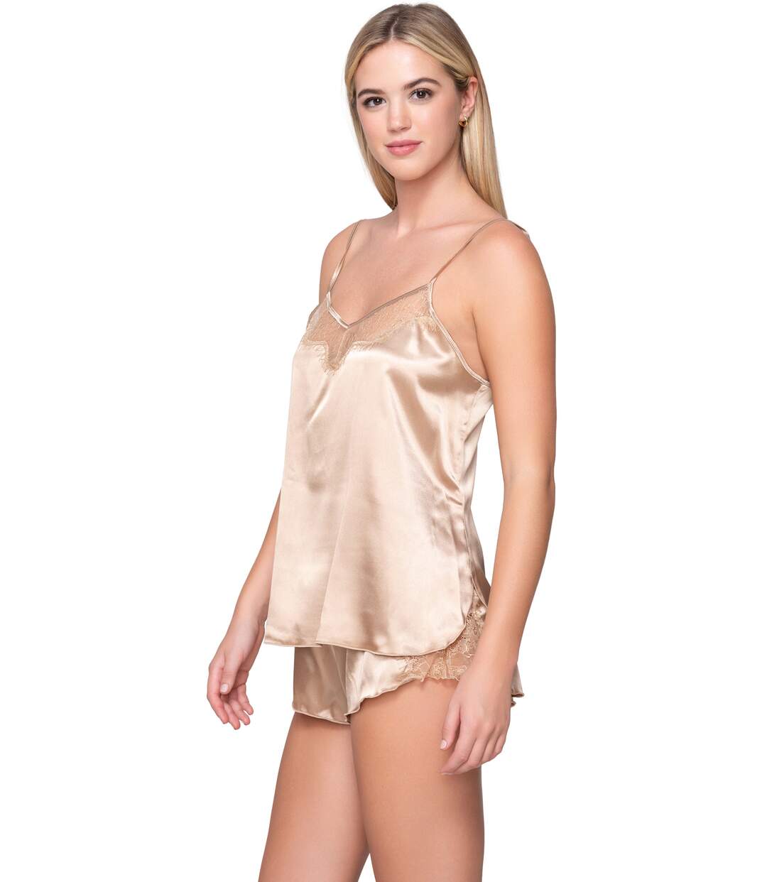 Top caraco fines bretelles Prestige Satin Luna Splendida