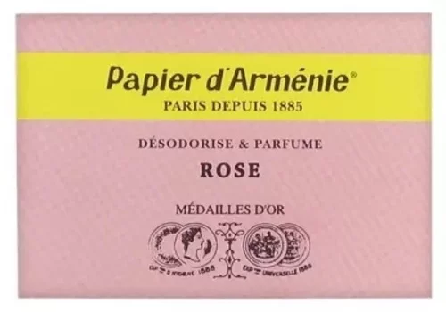 Carnet Rose - Papier d'Arménie - 12 x 3 Lamelles