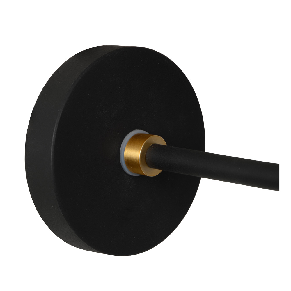 Lucide Berend wandlamp 33W laag zwart