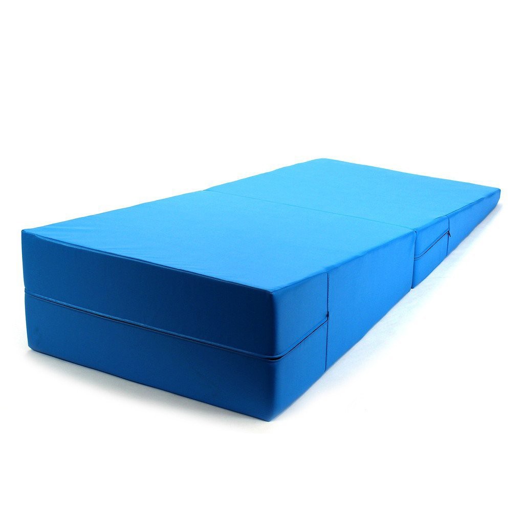 Gymnastikmatte Rampe faltbar hellblau