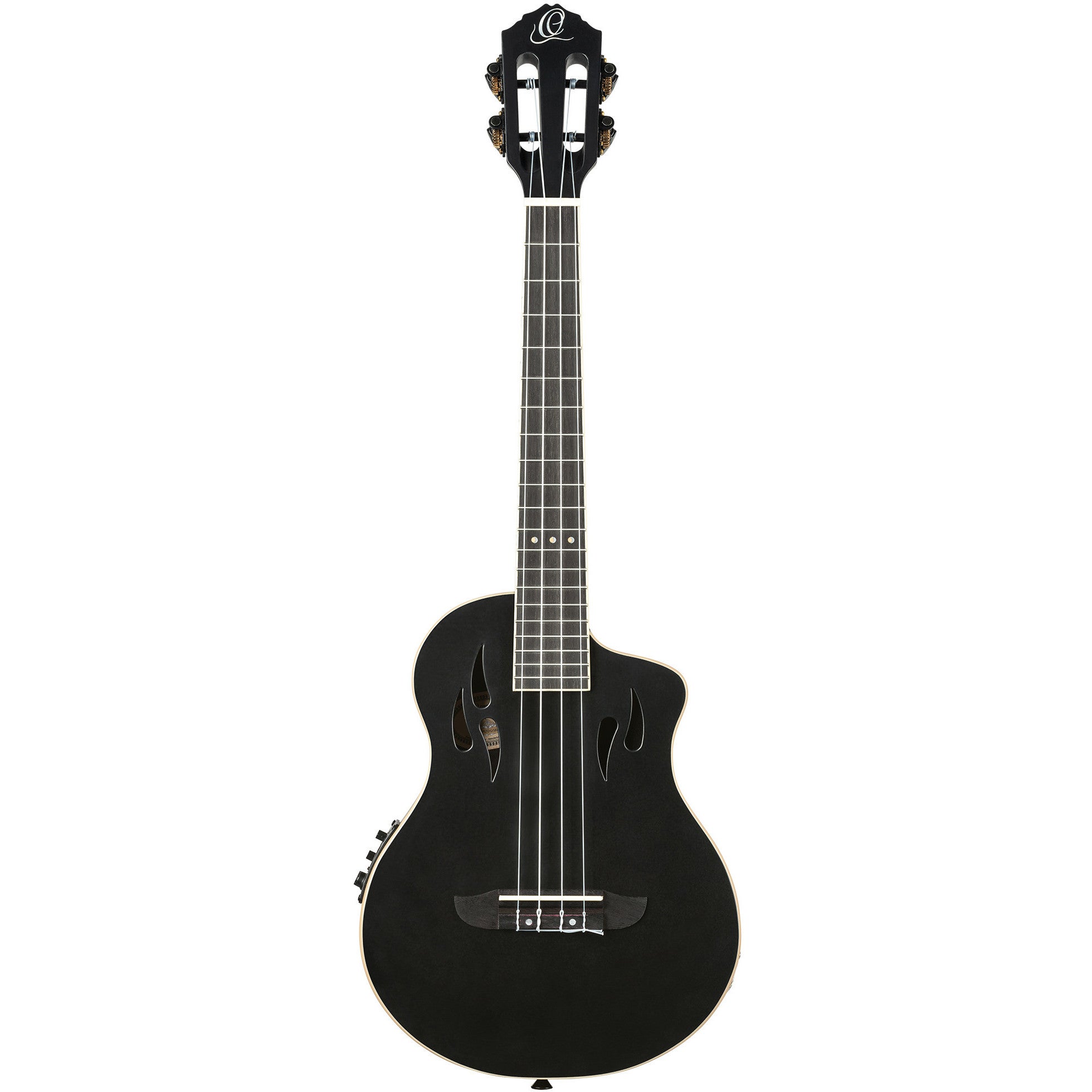 Ortega TourPlayer Series RTPS-U-SBK elektrische tenor ukelele met gigbag
