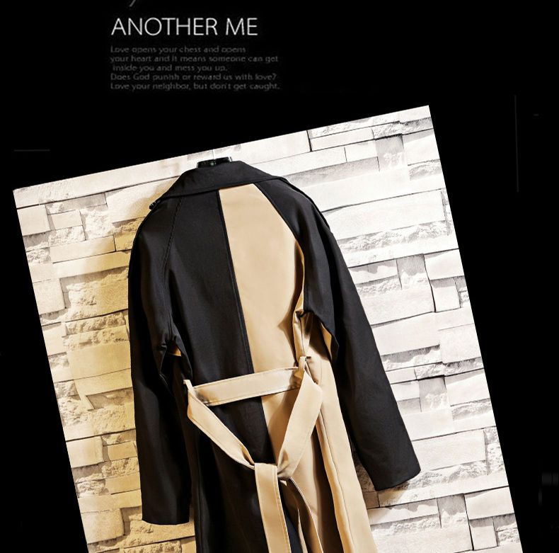 Andrei - Color Block Double-Breasted Trenchcoat