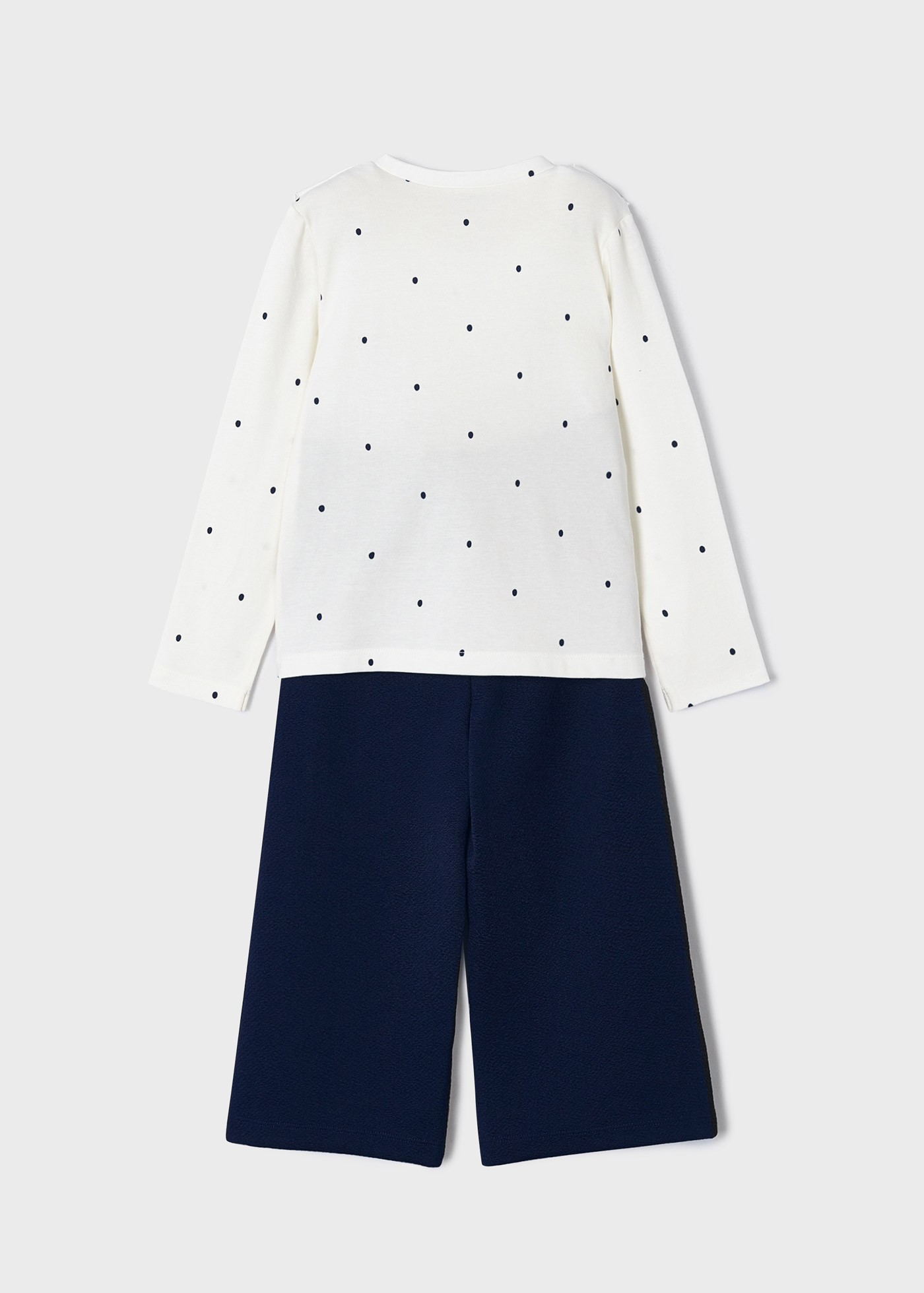 Conjunto de calça e blusa de duas peças para meninas