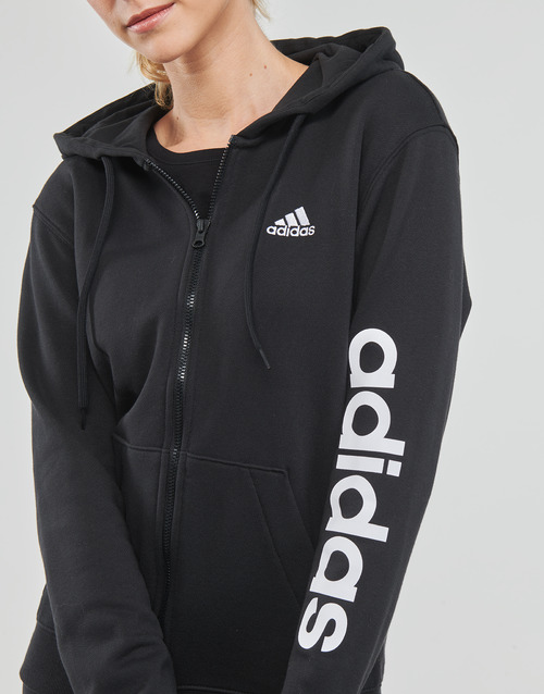Adidas Sportswear - LIN FT FZ HD - Noir
