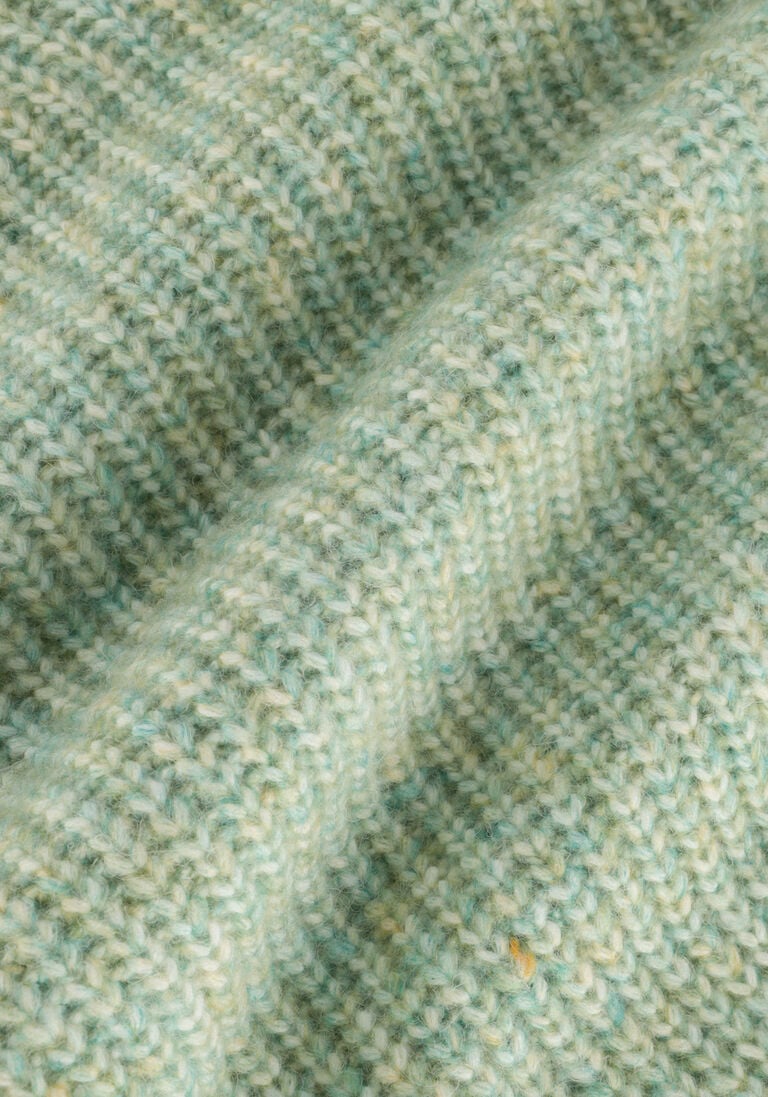NOBELL groene nobell trui kesan girls melange knitted sweater green