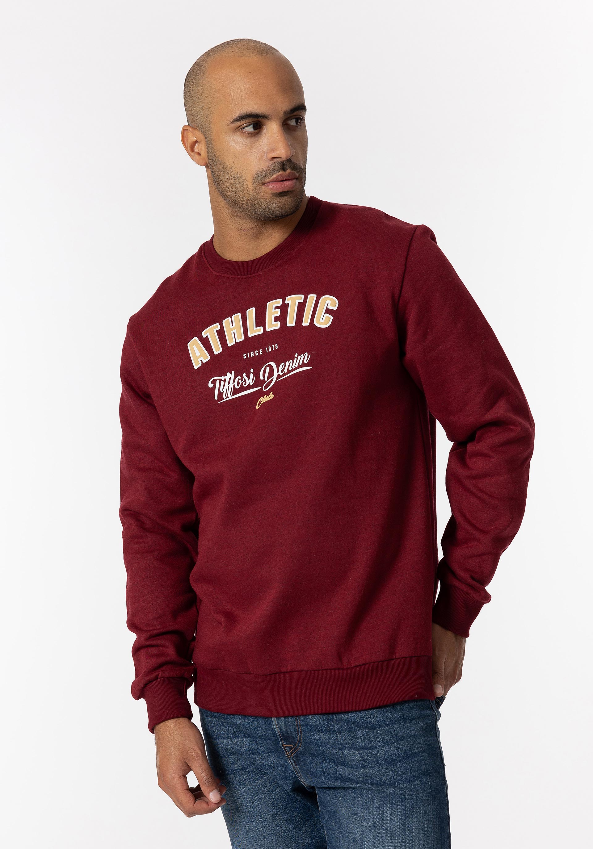 Sweatshirt Estampado Frontal com Relevo