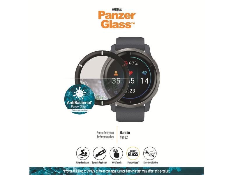 Panzerglass Displayschutz Anti-Glare für Garmin Venu 2 Displayschutz für Garmin Venu 2