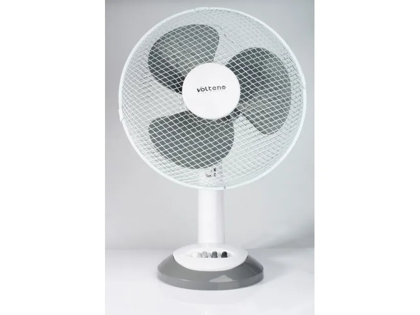 [OUTLET] - Skrivebordsventilator HVID 30cm