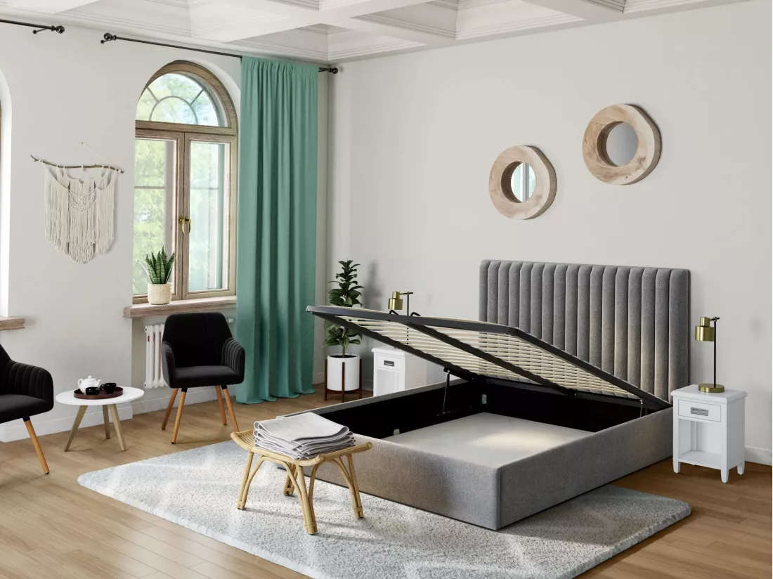 Chaise avec accoudoirs en velours et métal effet bois - Noir - ELEANA