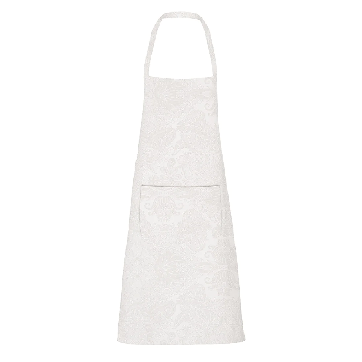 Tablier enduit imperméable pur coton blanc 75x85 Garnier Thiebaut