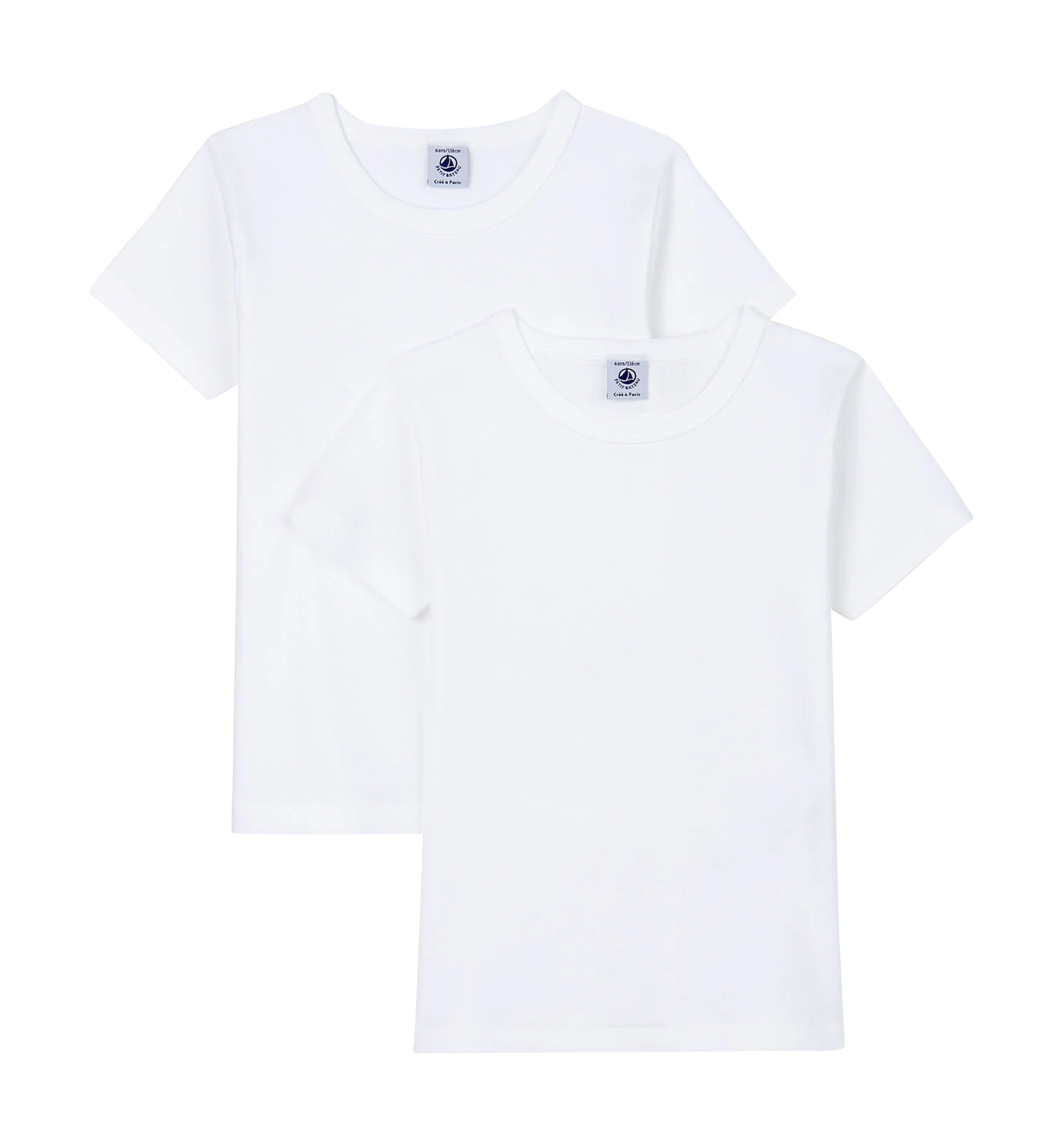 Lots de 2 tee-shirt manches courtes en coton| Multicolore