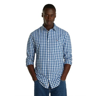 Chemise à manches longues homme Tjm Poplin check TOMMY HILFIGER