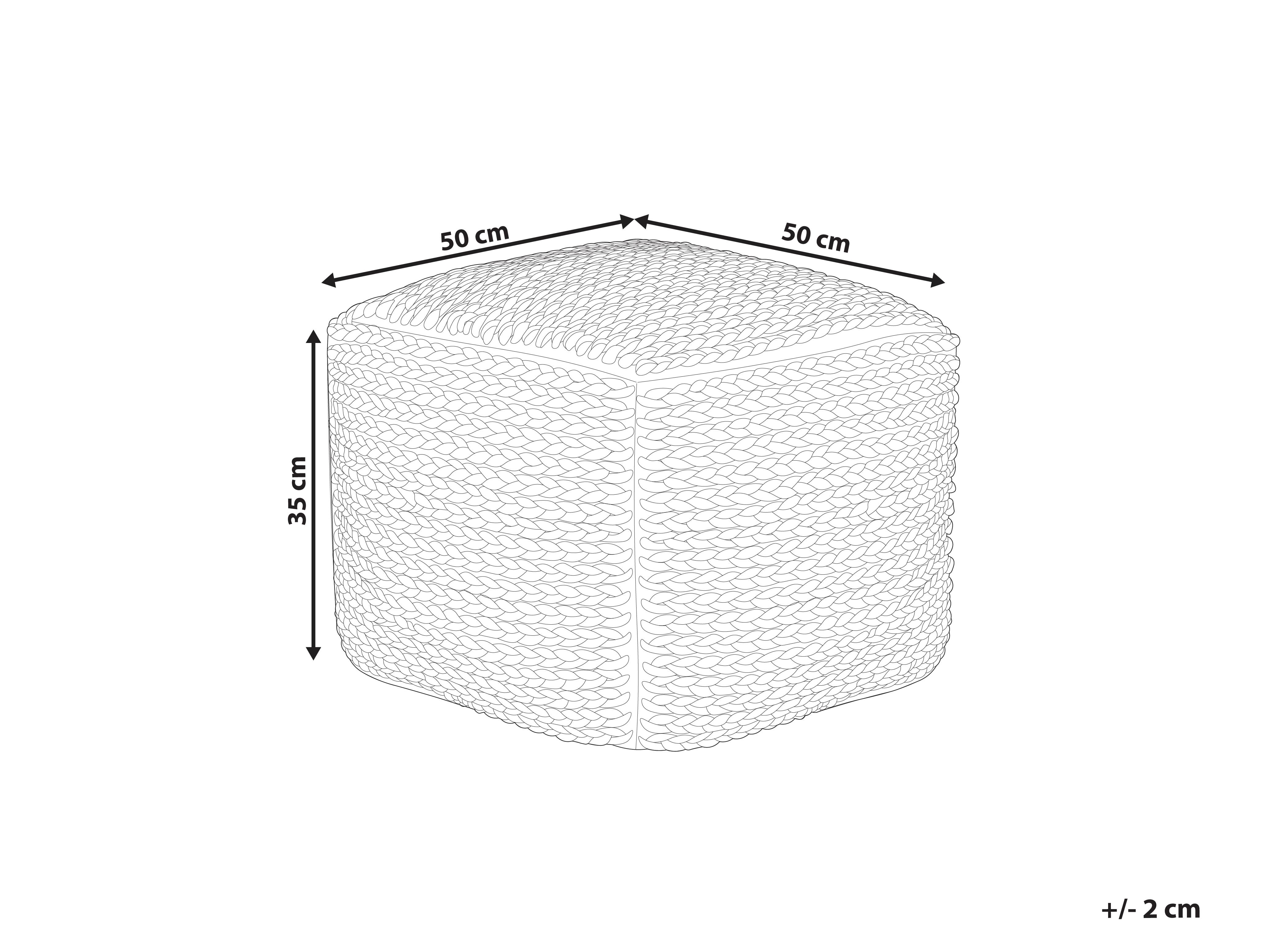 Poef DAMAN Katoen Lichtbeige